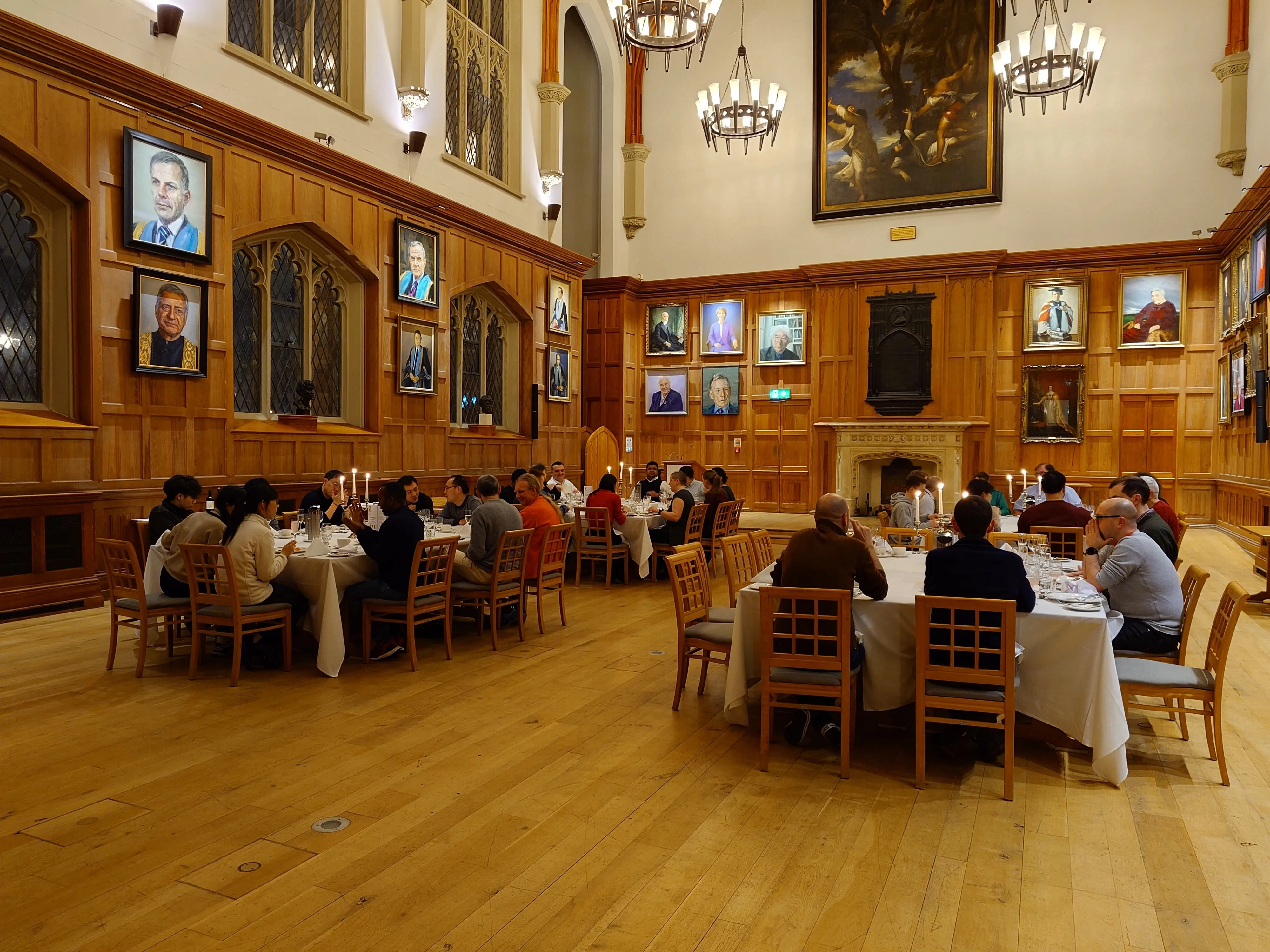 Dinner at the Great Hall, Queens’ University Belfast